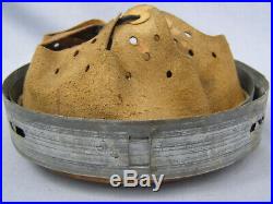 #1 Original German WWII 1943 Dated Zinc Helmet Liner Size 66 Shell 58 Liner