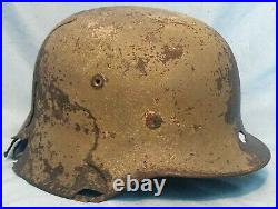 100% Authentic German WW II M42 Combat Helmet Free Shipping