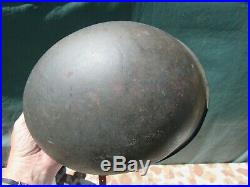 100% Orig WWII German M 42 Late, Late war Helmet NS66 lot 6723 NICE Orig Paint
