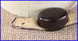 1044 WWII German LKpW 101 Leather Flight Helmet with throat mics size 58