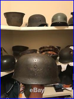 110% Original WW2 German M38 Fallschirmjager Helmet