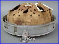 #19 Original German WWII Zinc Helmet Liner 64nA/56 Dated 1940 Post War Dyed
