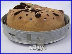 #2 Original German WWII 1940 Dated Zinc Helmet Liner Size 66 Shell 58 Liner