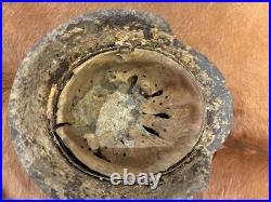 2 german ww2 militaria original helmet from Ardennes Forest 2 german ww2 militaria original helmet from Ardennes Forest