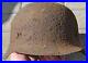 30-WWII-Germany-German-Original-War-Damaged-Relic-Combat-Helmet-SOFT-SPLINTER-01-wi