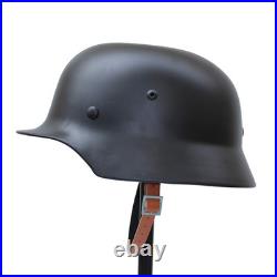 ANQIAO WW2 WWII German M35 Helmet with Net Cover Steel Material M1935 Soldier St