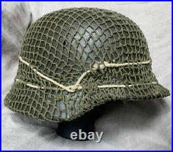All-original WW2 German M35 Helmet, complete with liner