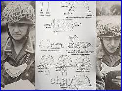 An original WW2 German helmet net