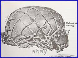 An original WW2 German helmet net