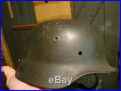 Attic find WW2 German Luftwaffe M35 helmet 1942 Q66
