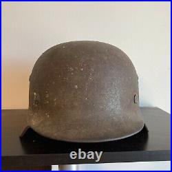 Attractive ORIGINAL WW2 M35 Battle Damaged! German Wehrmacht Helmet