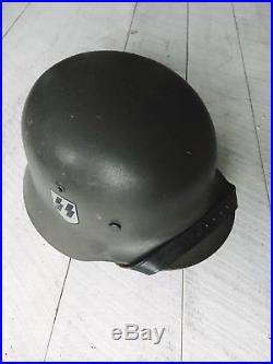 Authentic Original WW2 WWII German Helmet Stahlhelm Quist M1935 SS Waffen Q64