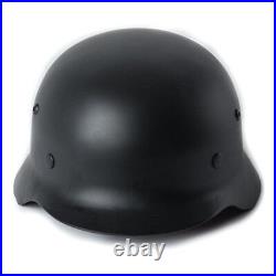 Black German Elite WH Army M35 M1935 Steel Helmet Stahlhelm High Quality 1PCS