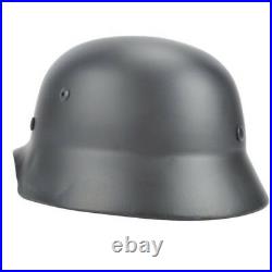 Brilliant Gray WW2 German Elite WH Army M35 M1935 Steel Helmet Stahlhelm Retro