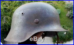 Casque Allemand M42 De Ww2 Elite Forces D'elite German M42 Helmet From Ww2