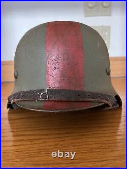 Classic Replica WW2 German Army Medical M35 Steel Helmet Combat Helmet Green