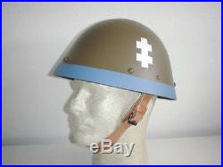 Czech Slovak German ally army original WW2 WWII M32 EGG SHELL helmet sz. MEDIUM