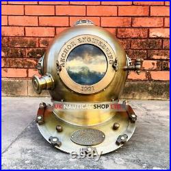 Diving Helmet 1921 Anchor engineering diving helmet Deep sea divers helmet