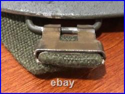 EARLY 1st MODEL WEST GERMAN STEEL HELMET 2-PIECE M1 CLONE