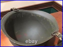 EARLY 1st MODEL WEST GERMAN STEEL HELMET 2-PIECE M1 CLONE