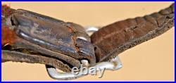 Early Aluminum Buckle Original German Army Ww2 Helmet Leather Chinstrap
