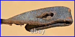 Early Aluminum Buckle Original German Army Ww2 Helmet Leather Chinstrap