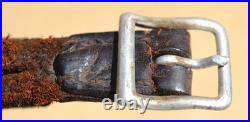 Early Aluminum Buckle Original German Army Ww2 Helmet Leather Chinstrap