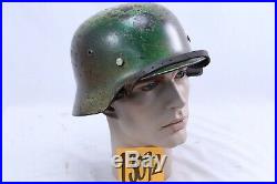 Early WWII German Mod. 35 Camo Helmet ET64