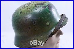Early WWII German Mod. 35 Camo Helmet ET64