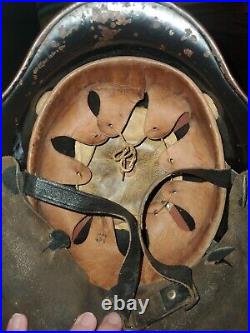 Experimental WW2 German Fire Helmet (NAMED AND COMPLETE)