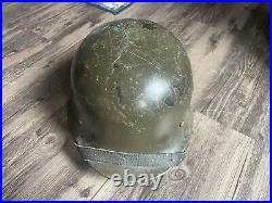 Finnish M40/55 Military Helmet made on German WWII Machinery Original #1