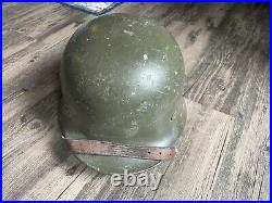 Finnish M40/55 Military Helmet made on German WWII Machinery Original #4