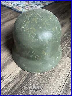 Finnish M40/55 Military Helmet made on German WWII Machinery Original #6