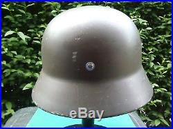 Finnish M40 WW2 German Helmet New liner Size 58 Actual Helmet in Pics