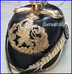 GERMAN PRUSSIAN Halloween HELMET WWII PICKELHAUBE BAVARIAN OFFICER WEARABLE