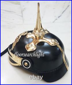 GERMAN PRUSSIAN Halloween HELMET WWII PICKELHAUBE BAVARIAN OFFICER WEARABLE