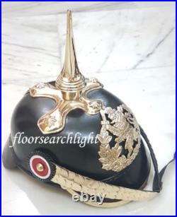GERMAN PRUSSIAN Halloween HELMET WWII PICKELHAUBE BAVARIAN OFFICER WEARABLE