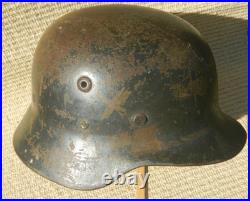 GERMAN -SPANISH WWII, WW2 M35 Military Helmet NO Liner, Small, Worn, Display