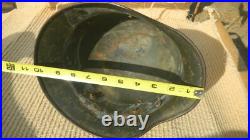 GERMAN -SPANISH WWII, WW2 M35 Military Helmet NO Liner, Small, Worn, Display GERMAN -SPANISH WWII, WW2 M35 Military Helmet NO Liner, Small, Worn, Display