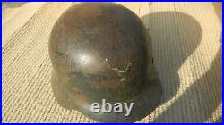 GERMAN Smaller Youth Military Helmet NO Liner Un-known or Small, Worn