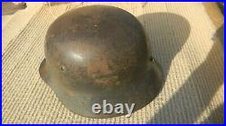 GERMAN Smaller Youth Military Helmet NO Liner Un-known or Small, Worn