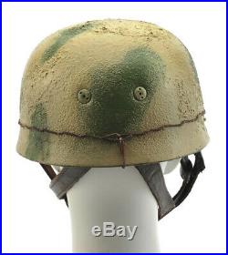 GERMAN WW2 M38 PARATROOPER FALLSCHIRMJAGER HELMET Green Tan Cammoflage