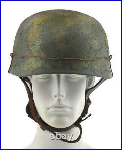 GERMAN WW2 M38 PARATROOPER FALLSCHIRMJAGER HELMET Normandy Camouflage 1136WWS