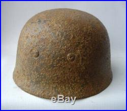 GERMAN WWII M38 RELIC Helmet with Remnants Of Paint NO DECAL 100% Genuine