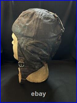 GREAT! Original WW2 German Luftwaffe LKpW101 Fur Lined Winter Flight Helmet