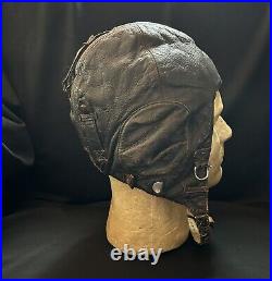 GREAT! Original WW2 German Luftwaffe LKpW101 Fur Lined Winter Flight Helmet