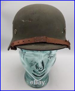 Genuine WW2 German M40 Helmet + Liner & Chinstrap Casco Casque Helm LOOK