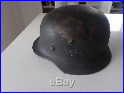 Genuine WW2 German M40 Single Decal Helmet