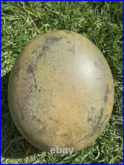 Genuine WW2 German M42 Südfront Camo Helmet Named