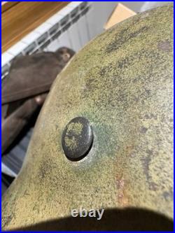 Genuine WW2 German M42 Südfront Camo Helmet Named